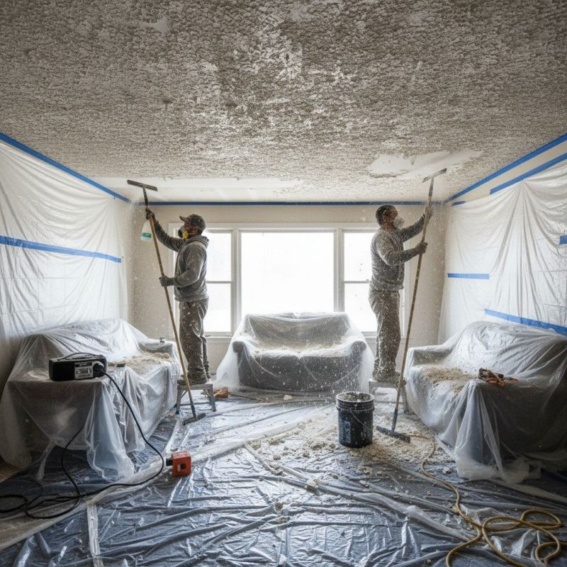 Popcorn Ceiling Removal